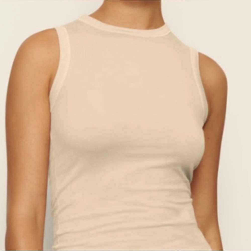 NWT SKIMS Crew Neck Tank in Cream - 4XL